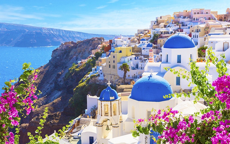 Gå på upptäcksfärd på Santorini