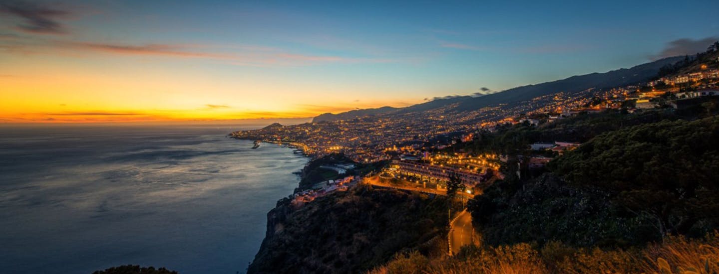 Solnedgång över Funchal, Madeira